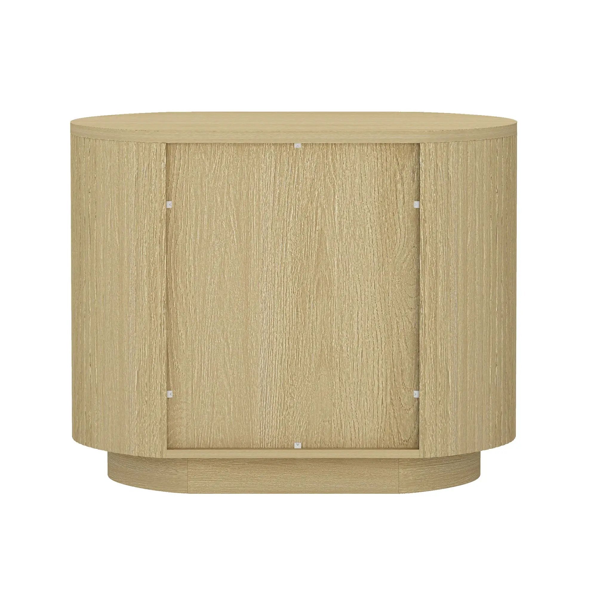 Olivia - Nightstand & 2 Drawers - Oak by HouseOfZazla