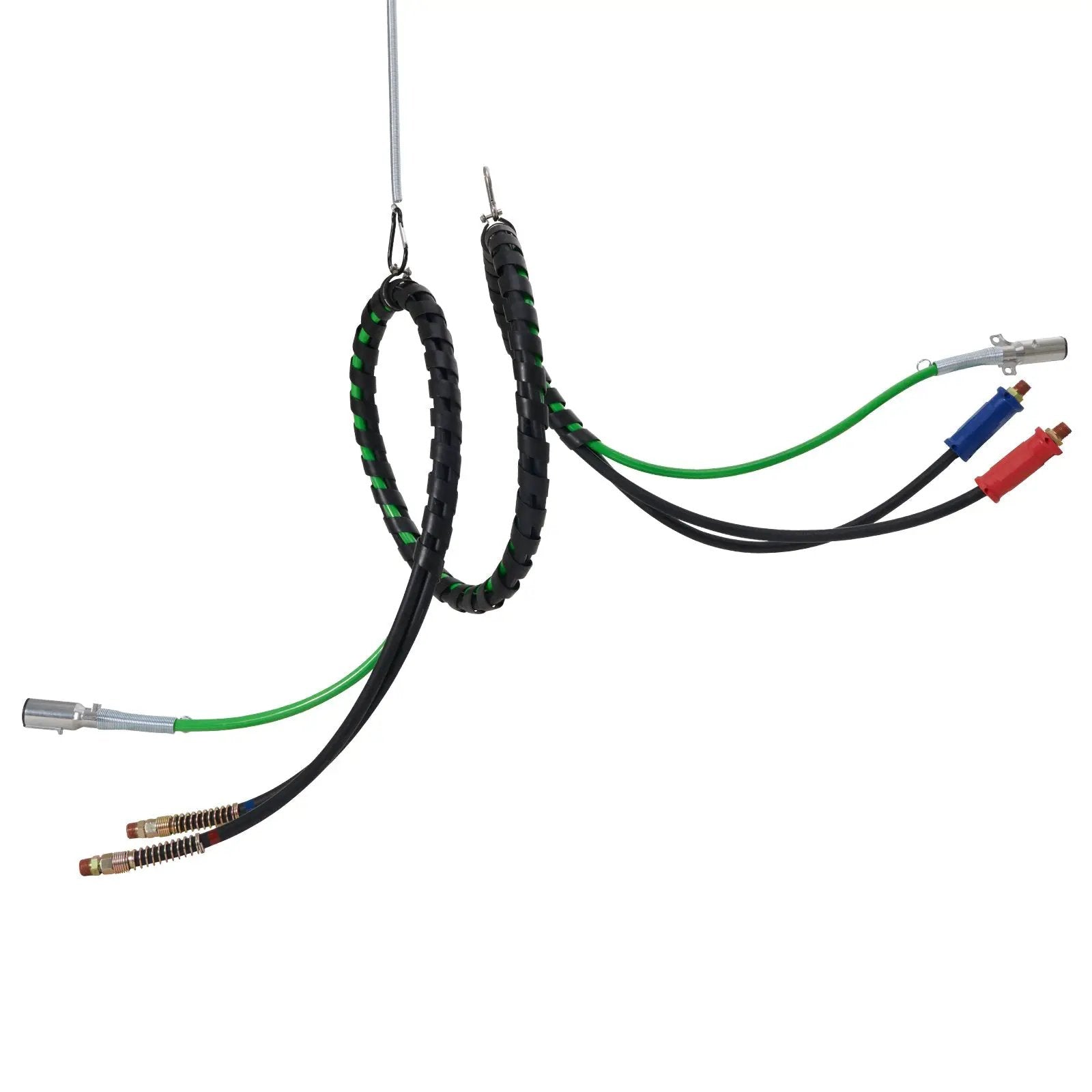 12FT Semi Truck Air Lines Kit with Glad Hands and 7-Way ABS Power Line by HouseOfZazla