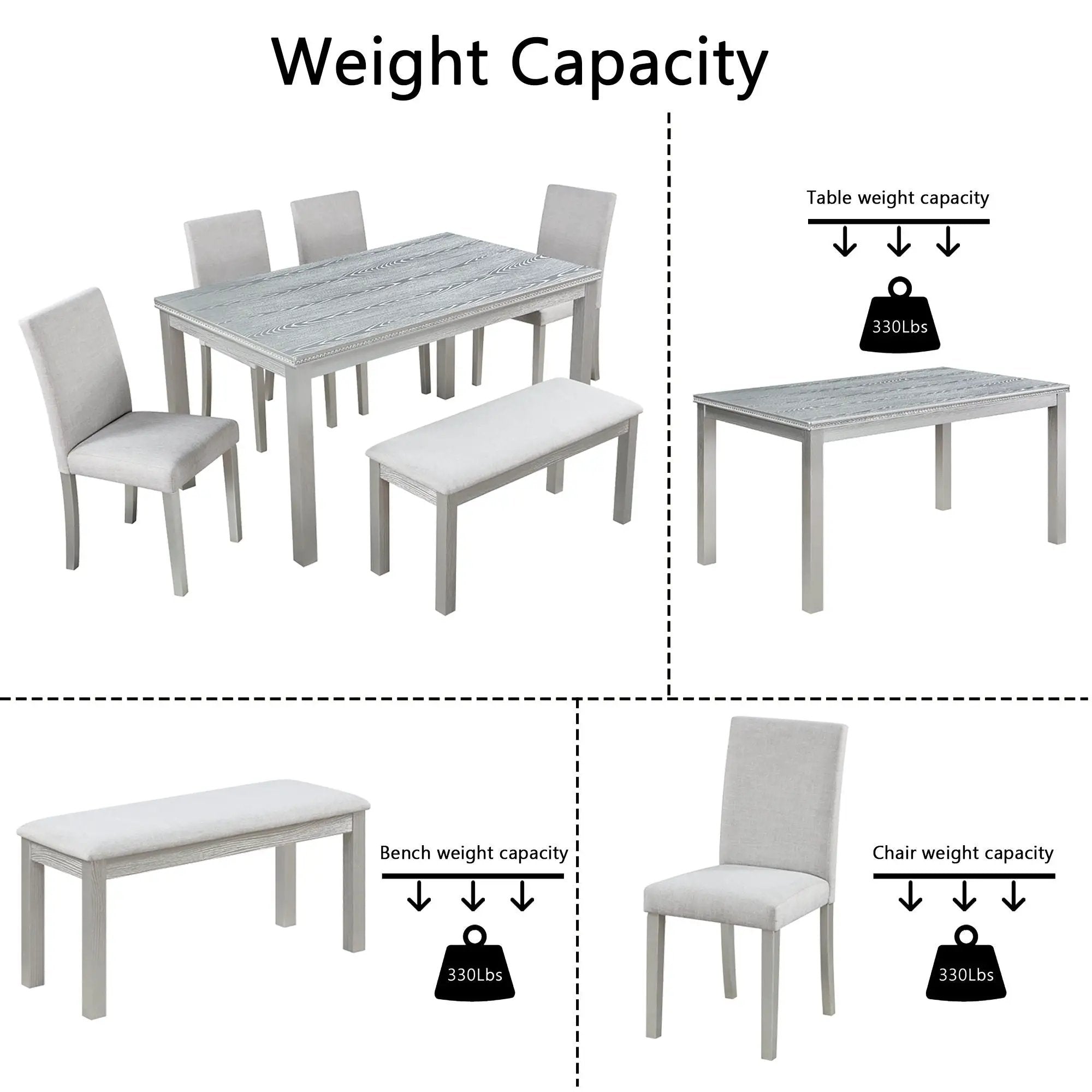 Dining Table Set With Crystal Decoration And Upholstered Chairs by Unique Piece Furniture