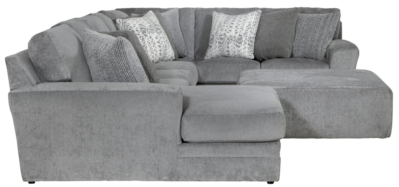 Glacier - Sectional With Cocktail Ottoman by Unique Piece Furniture
