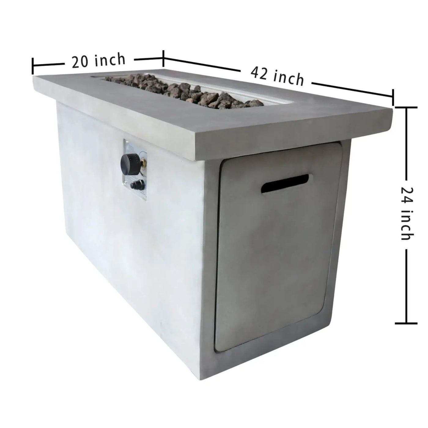 Propane / Gas Outdoor Fire Pit Table Durable Construction by HouseOfZazla