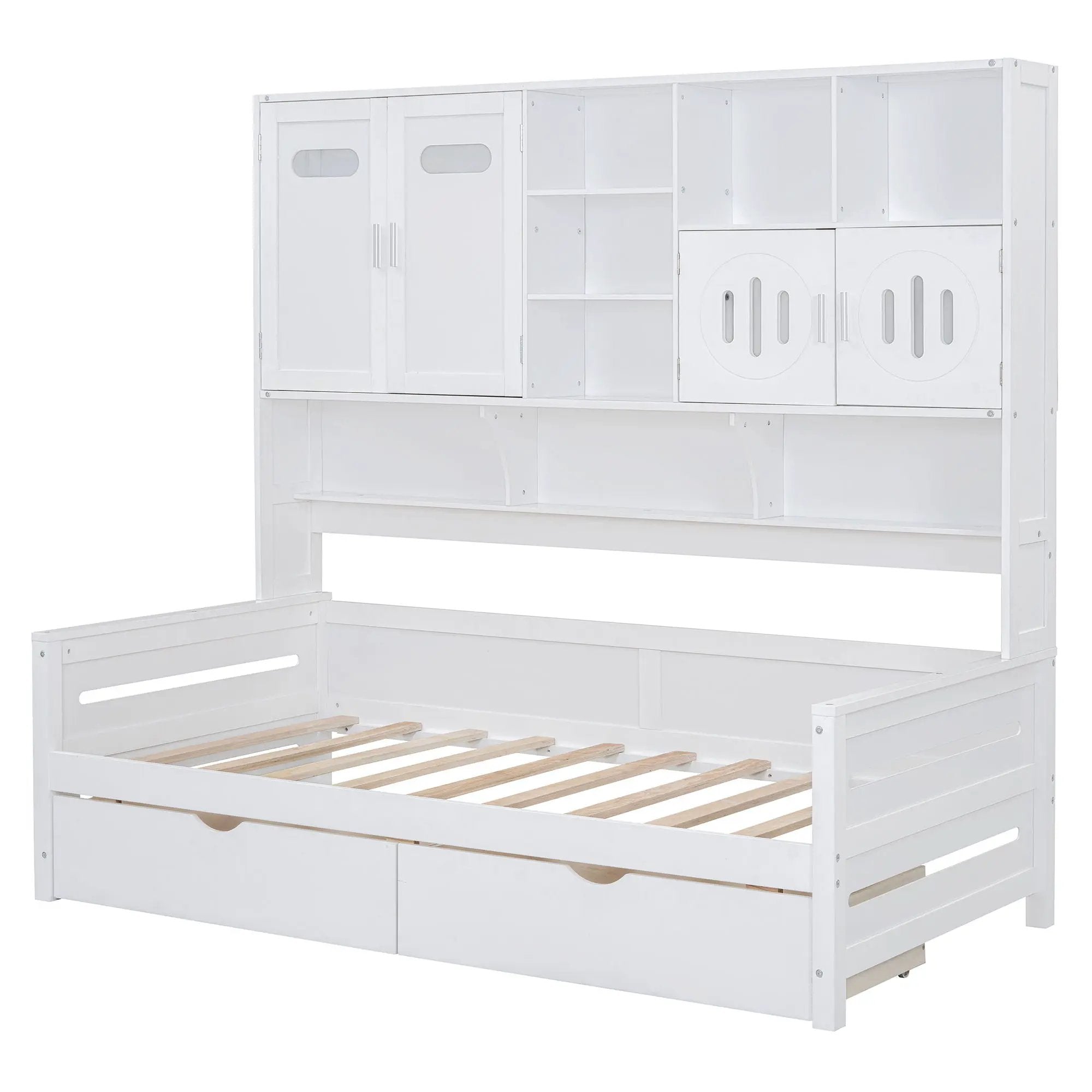 Daybed With All-In-One Cabinet And Shelf by Unique Piece Furniture