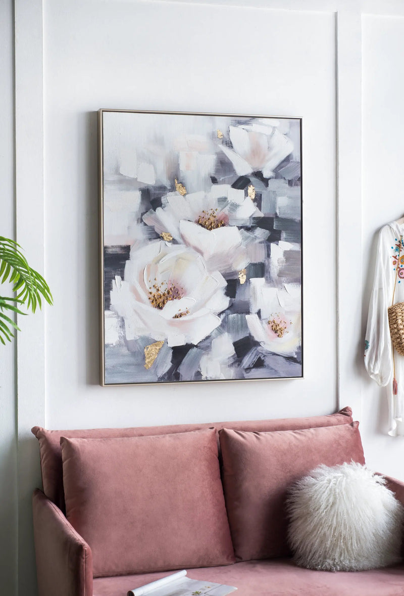 Sarah Framed Floral Wall Art, Large by HouseOfZazla
