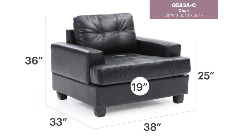 Transitional Design Armchair by Unique Piece Furniture