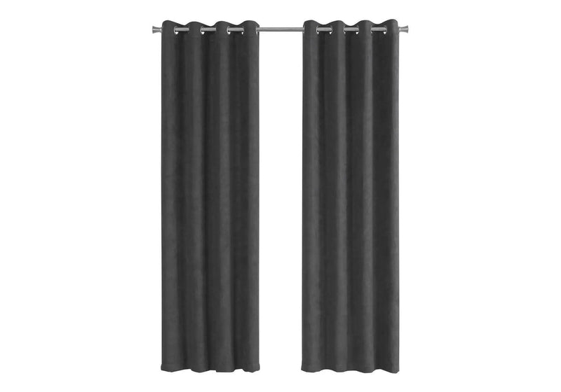 2 Pieces Set, Curtain Panel, Room Darkening, Grommet by Unique Piece Furniture