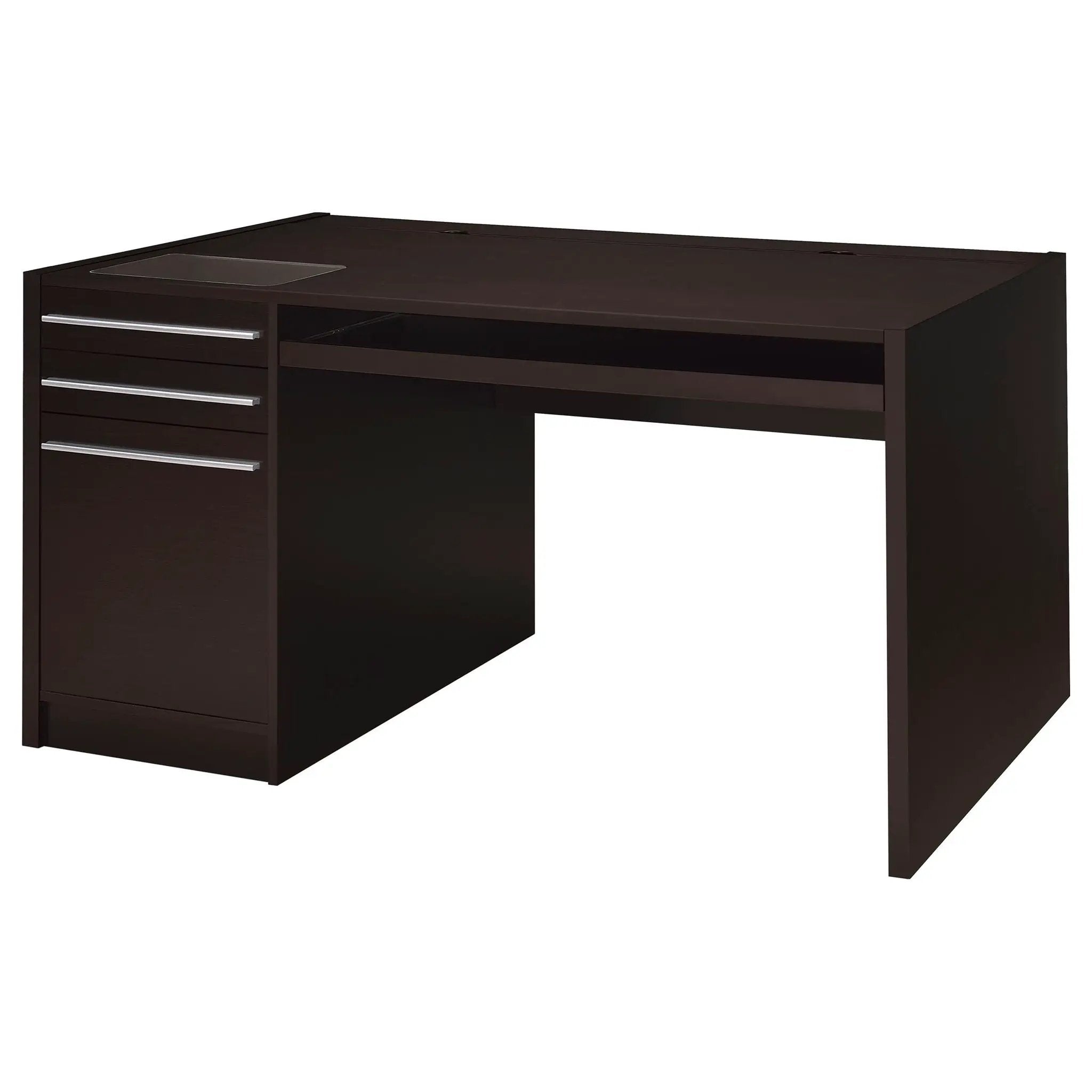 Halston 60-inch 3-drawer Office Computer Desk Cappuccino by Unique Piece Furniture