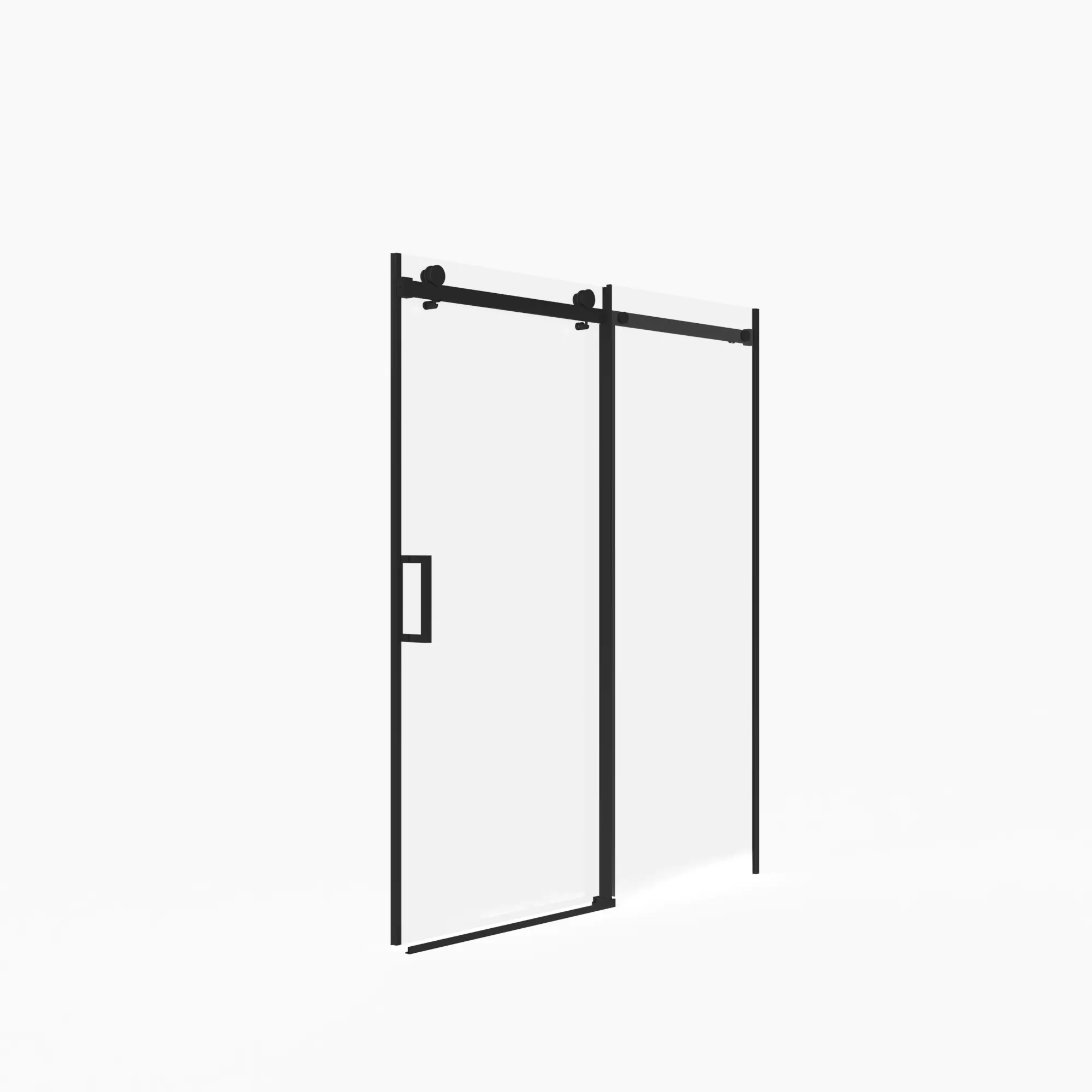 Frameless Sliding Shower Door - 5/16" Thick Tempered Glass by HouseOfZazla