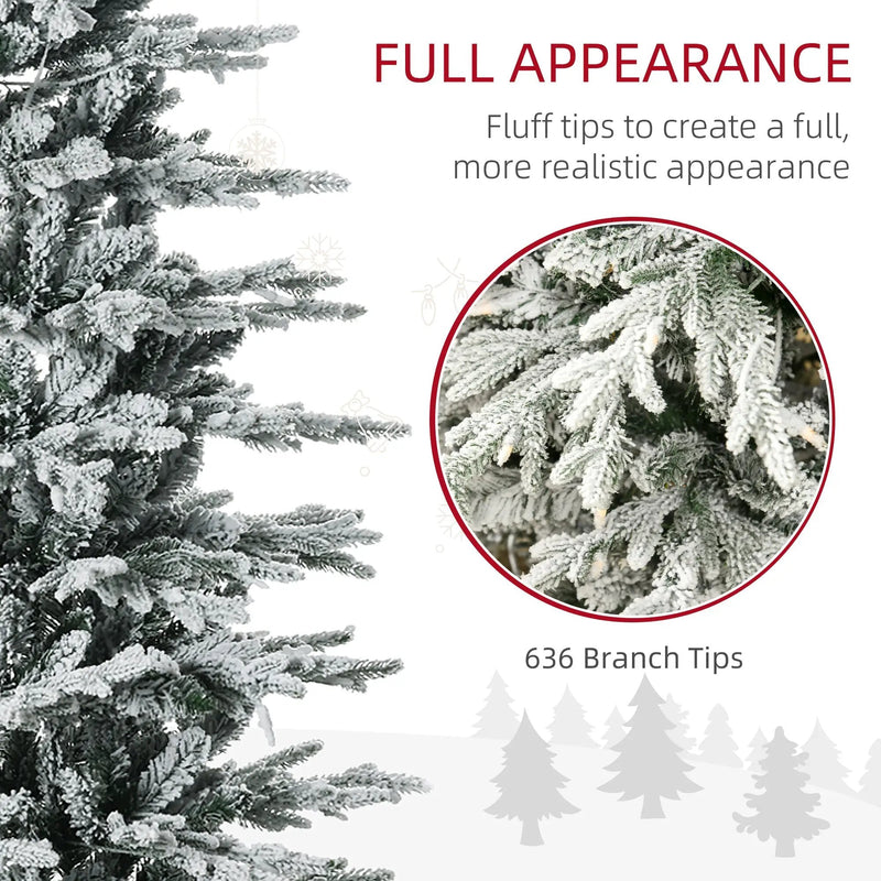 HOMCOM 6ft Tall Prelit Artificial Christmas Tree by HouseOfZazla
