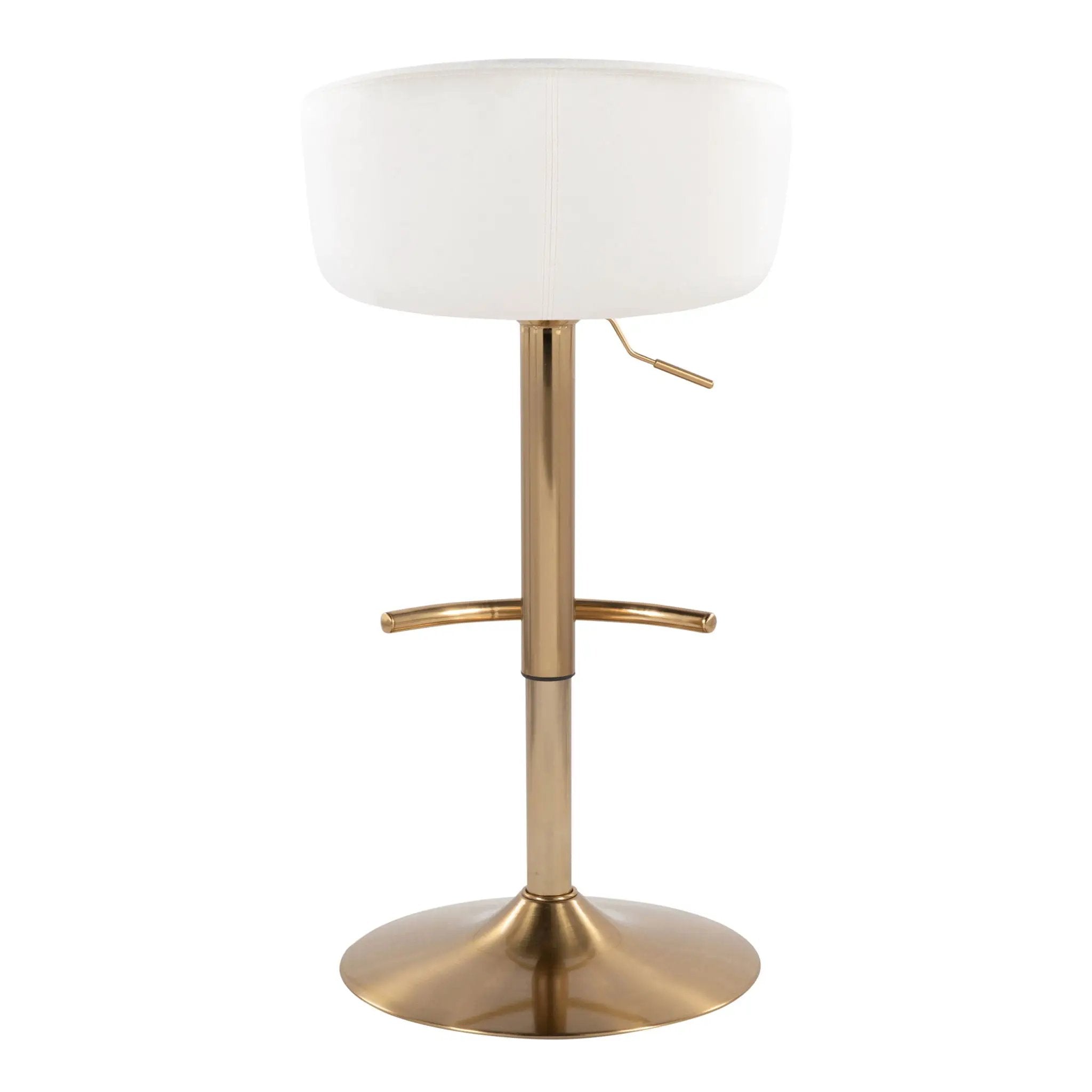 Claire - Contemporary / Glam Adjustable Bar Stool (Set of 2) by Unique Piece Furniture
