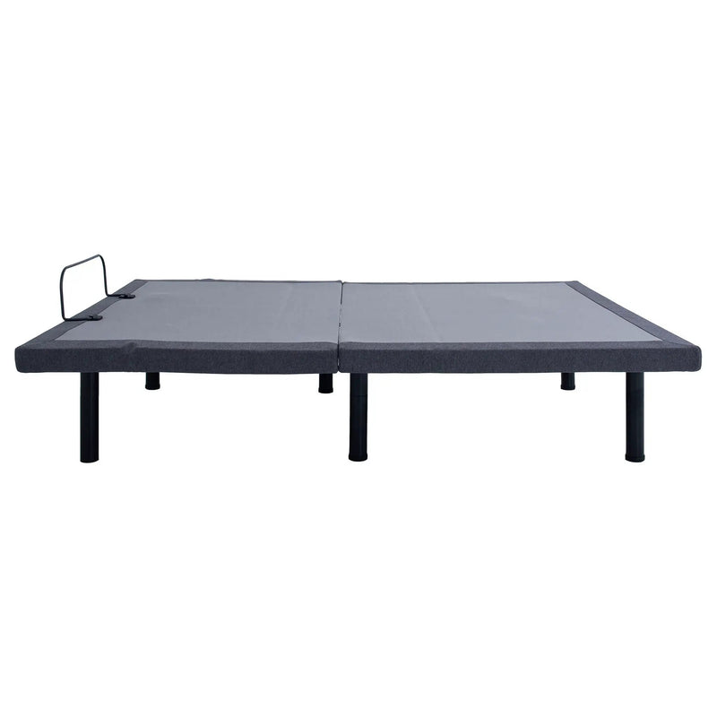 California King Adjustable Bed Base With Ergonomic Support And Wireless Remote Control - Black by HouseOfZazla