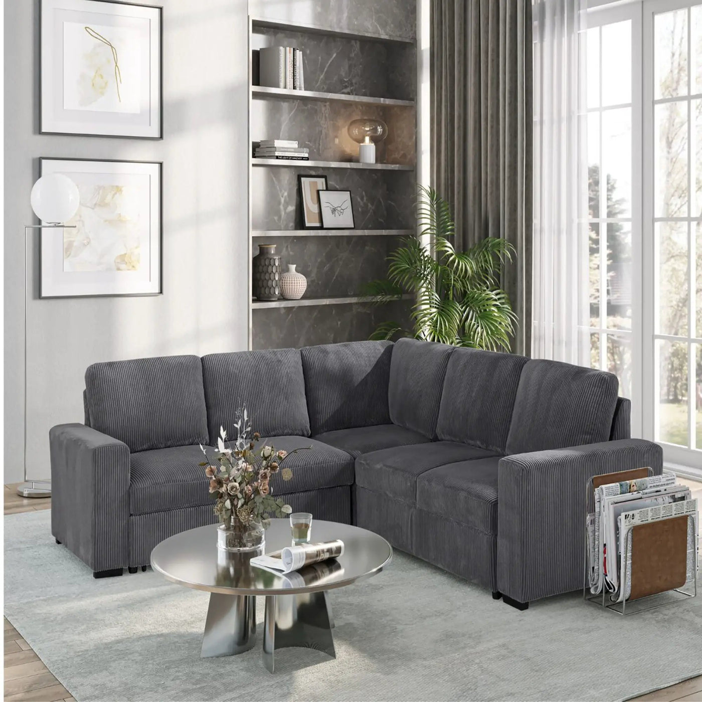 Melody - Contemporary Design Sectional Sofa by HouseOfZazla