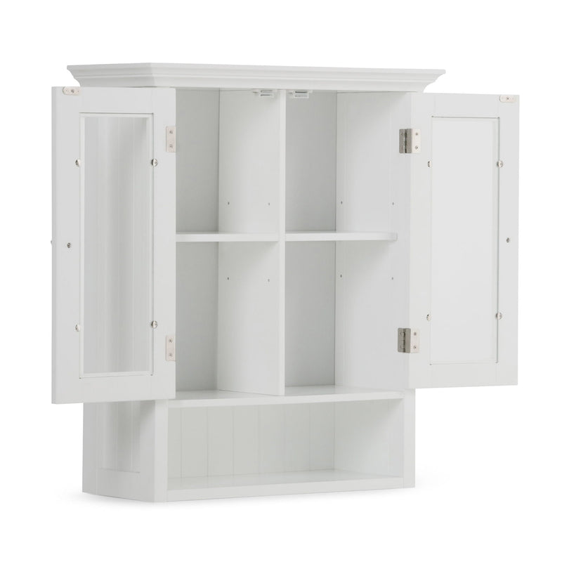 Double Door Wall Cabinet with Adjustable Shelves - Pure White, photo 9 of 9
