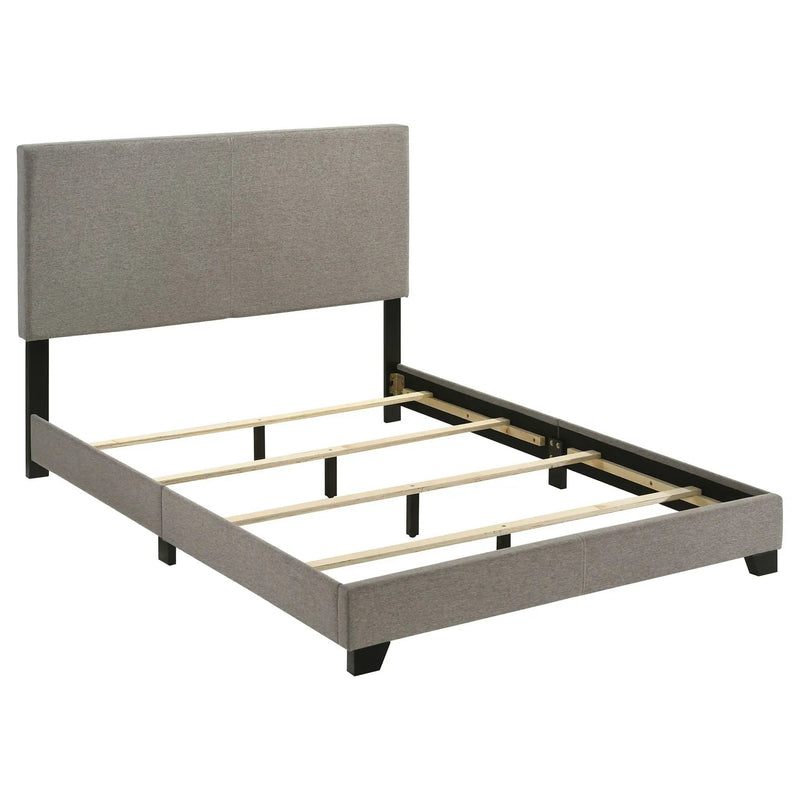 Dorian Fabric Upholstered Full Panel Bed Taupe by Unique Piece Furniture