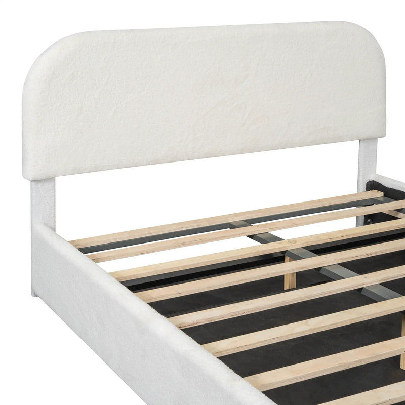 Upholstered Platform Bed With Hydraulic Storage System by HouseOfZazla