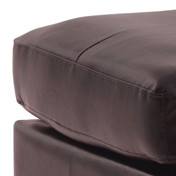 Upholstered Ottoman with Faux Leather or Fabric - Multiple Colors, photo 38 of 38