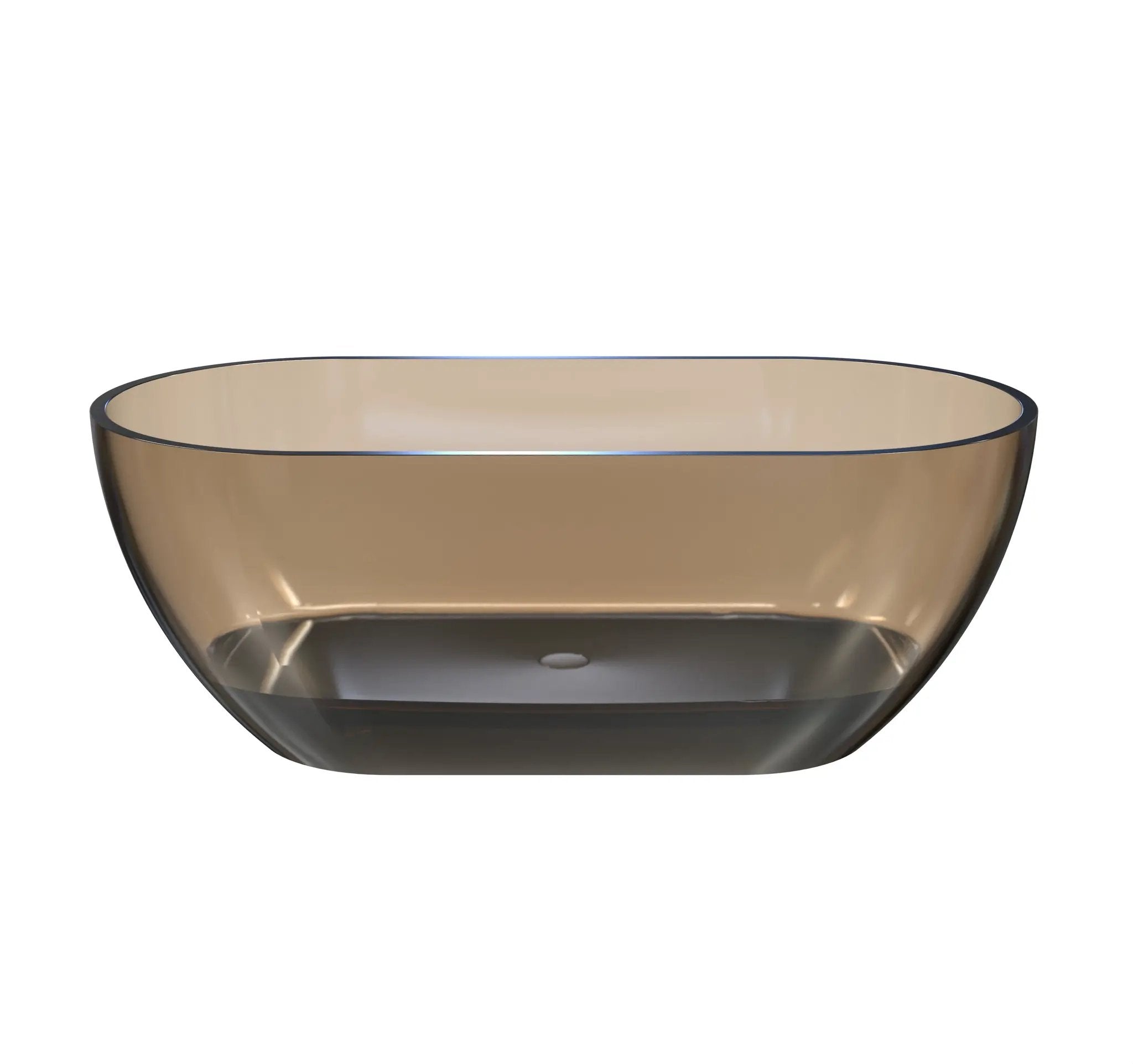 59 Inch Small-Size Resin Oval Freestanding Bathtub by HouseOfZazla