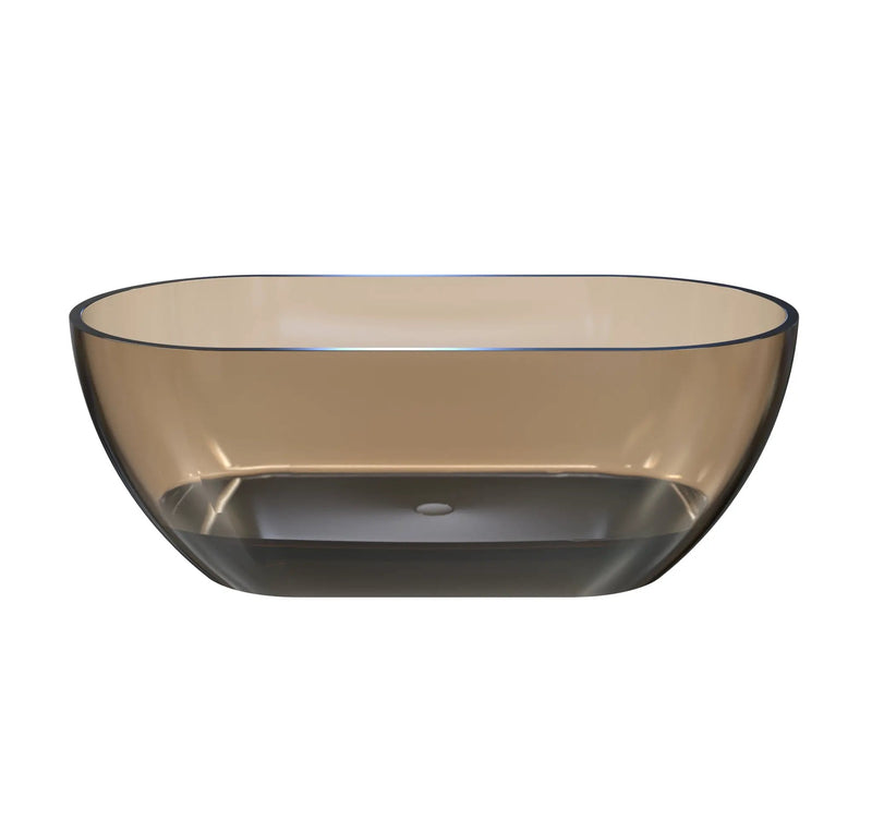 59 Inch Small-Size Resin Oval Freestanding Bathtub by HouseOfZazla