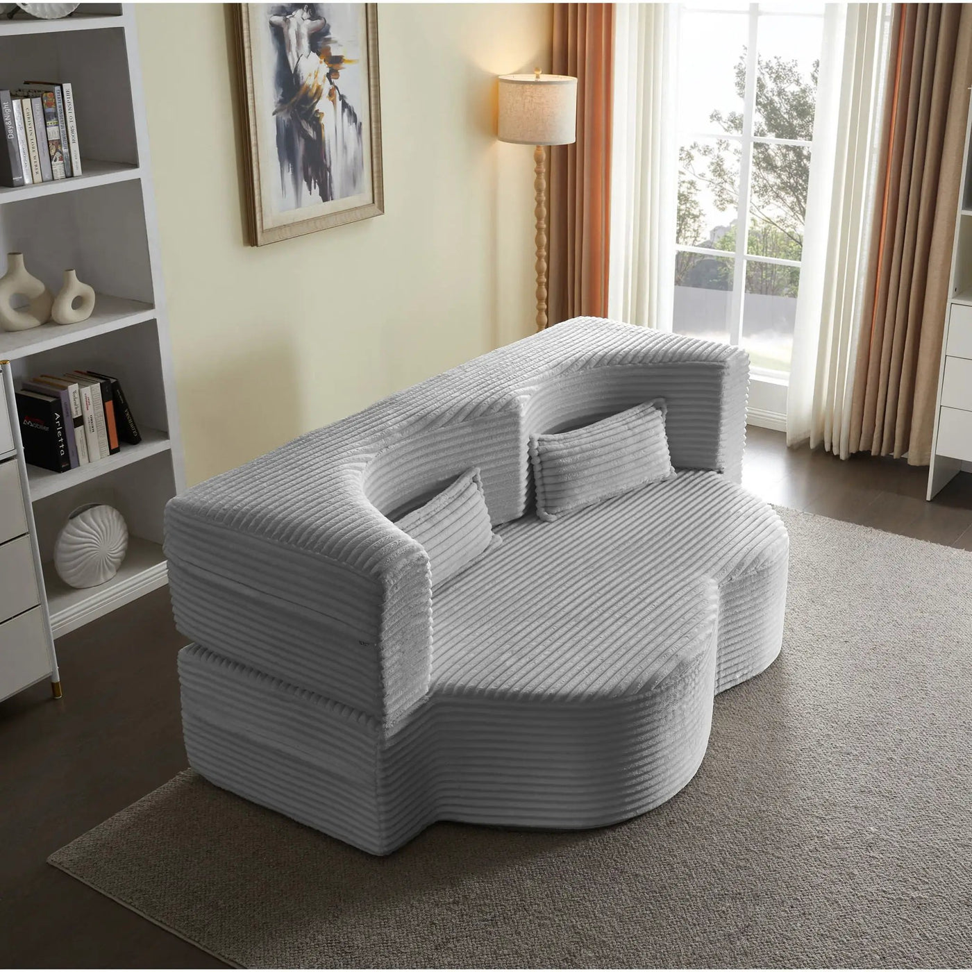 Floor Convertible Sleeper Sofa Bed With 2 Pillows by HouseOfZazla