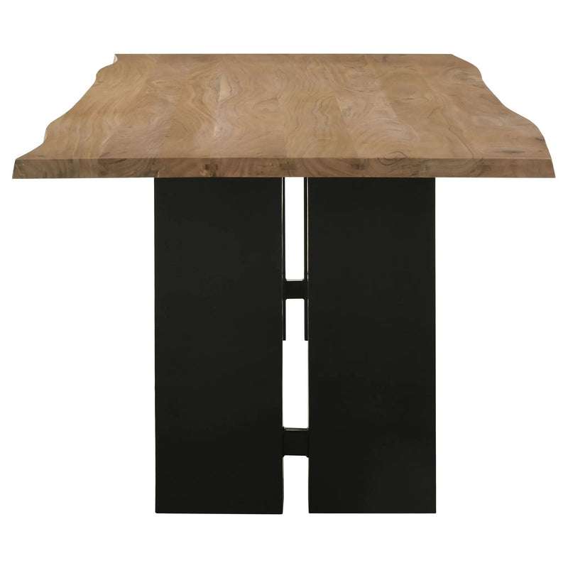 Bradshaw 80-inch Live Edge Wood Dining Table Natural Acacia by Unique Piece Furniture
