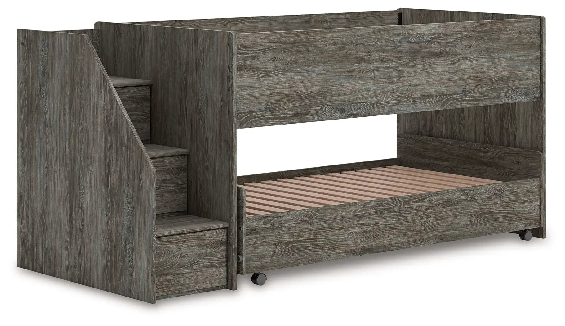 Frandern - Twin Over Twin Loft Bed - Gray by Unique Piece Furniture