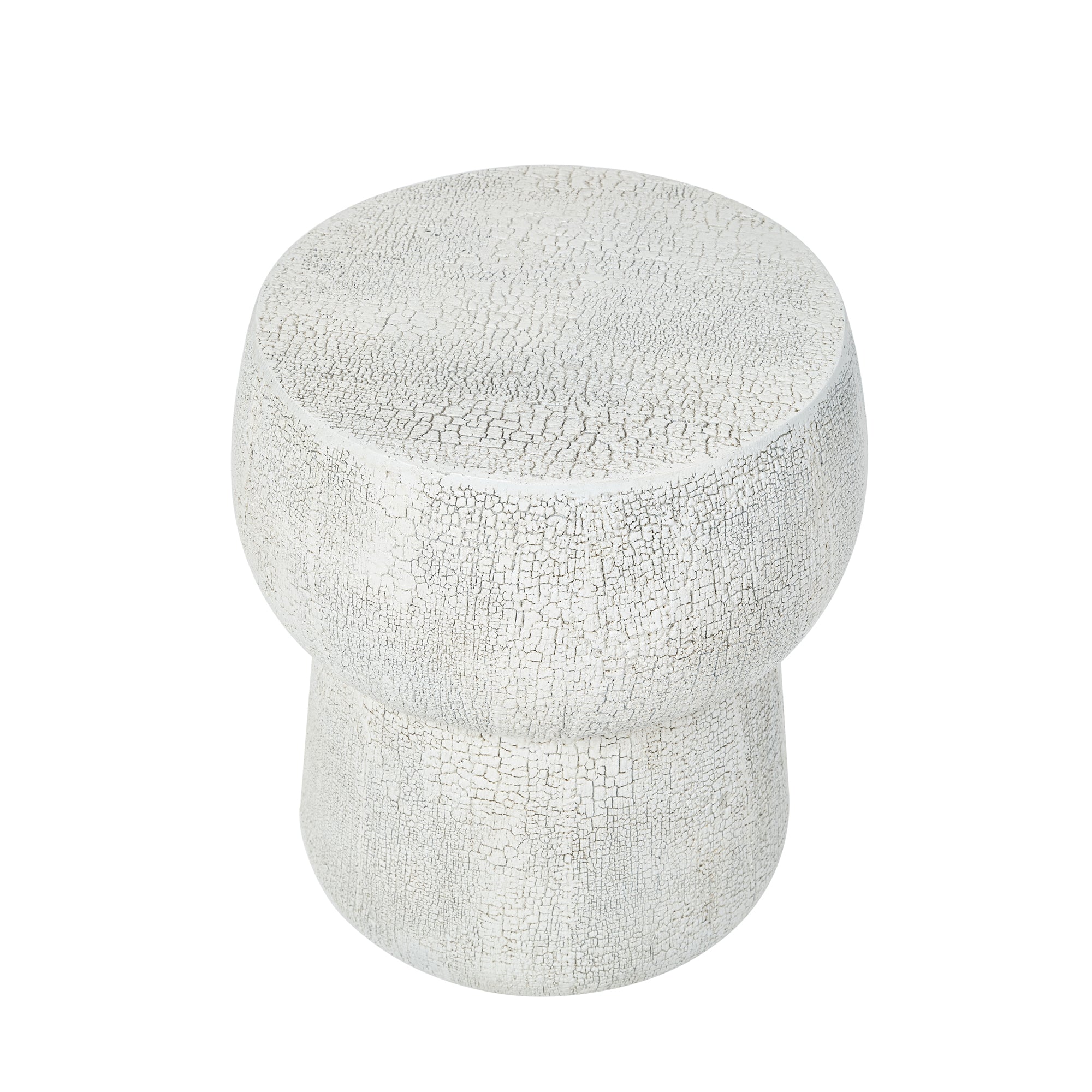 U_Style Outdoor Patio Accent Table With Crack Process by HouseOfZazla