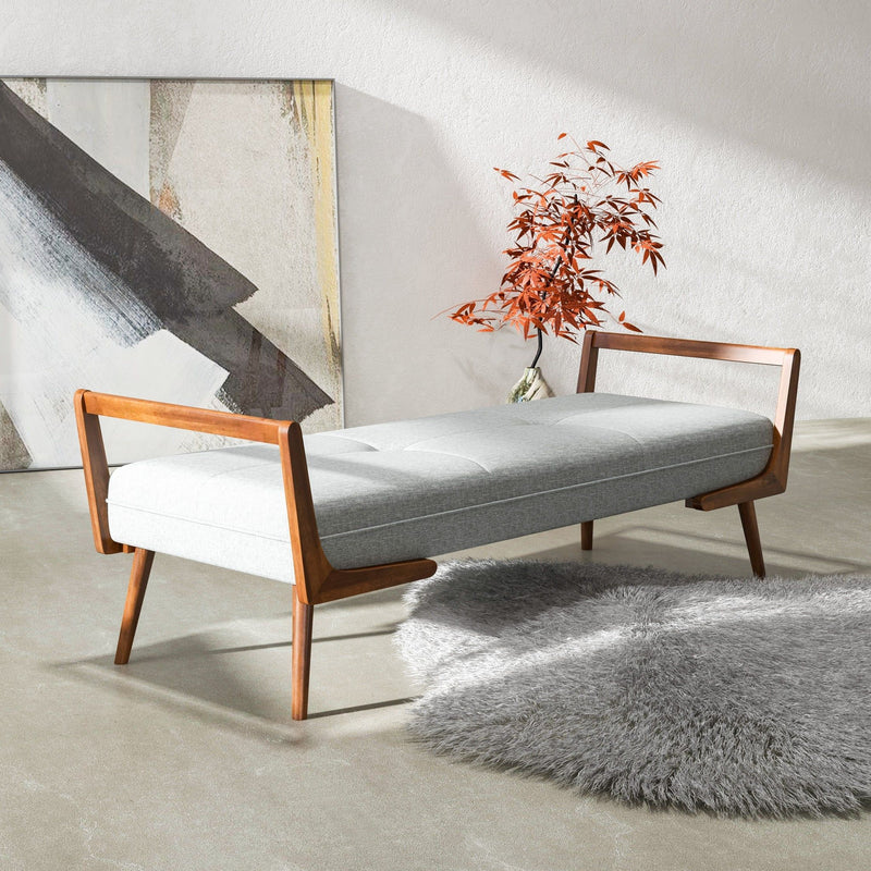 Cora - Bench - Gray by HouseOfZazla