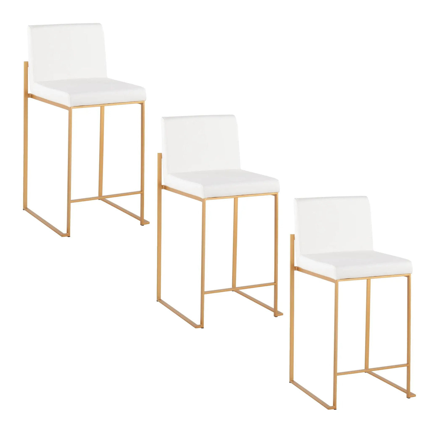 Fuji - Contemporary High Back Stylish Counter Stool by HouseOfZazla