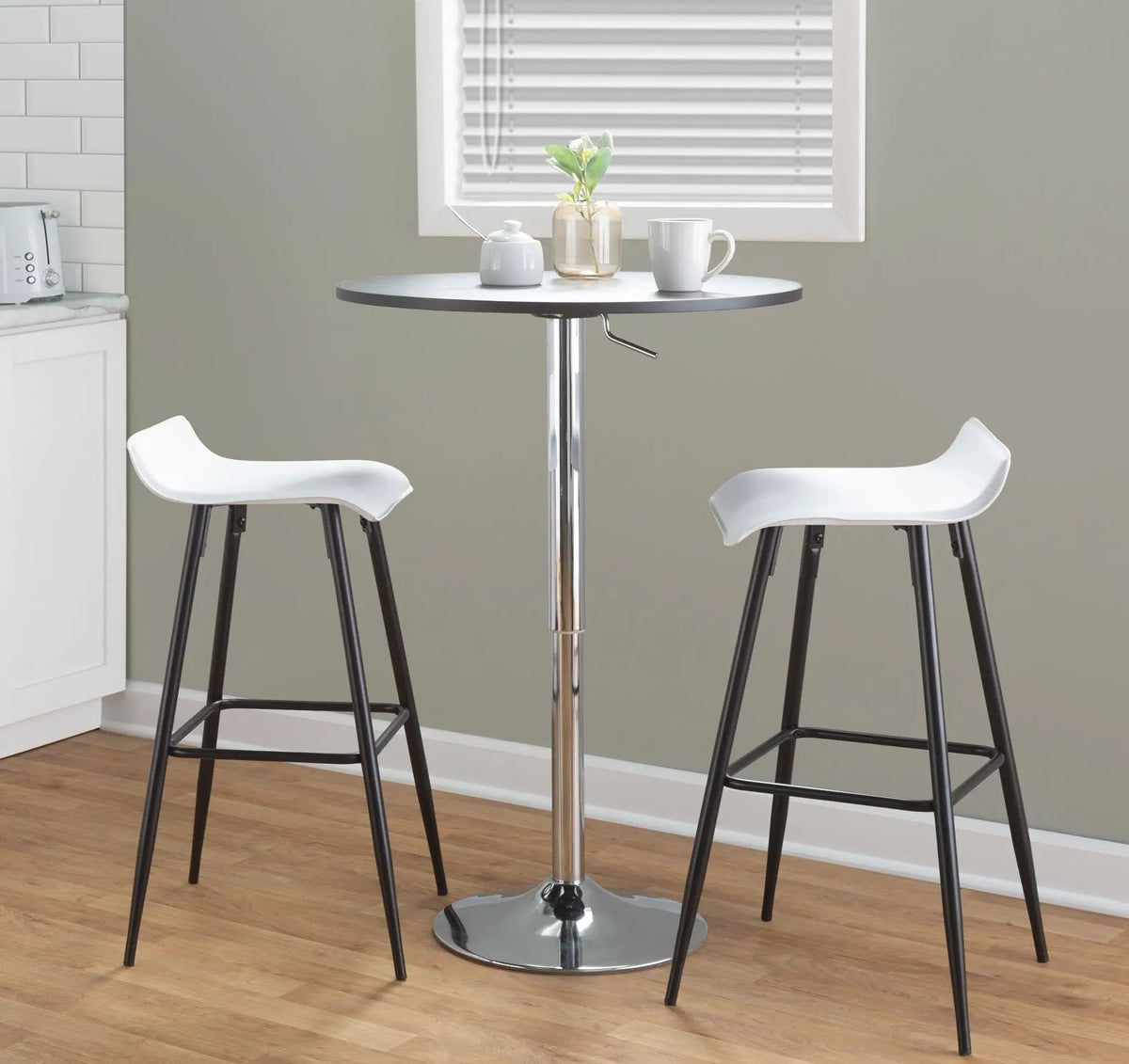 Ale - Contemporary Fixed-Height Bar Stool (Set of 2) by HouseOfZazla