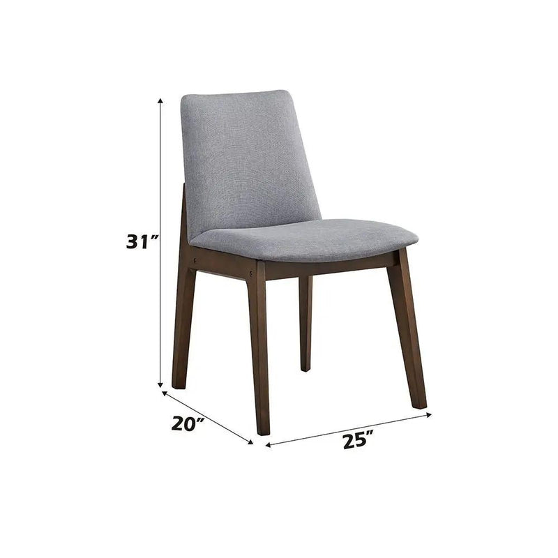 Kaela - Side Chair (Set of 2) - Walnut by Unique Piece Furniture