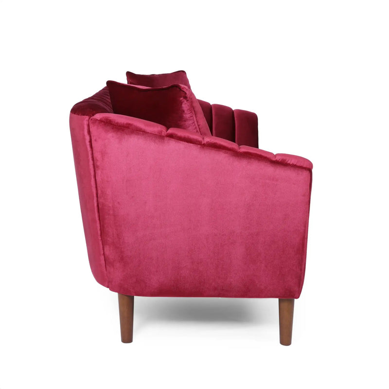 3-Seater Sofa (Wine Red) by HouseOfZazla