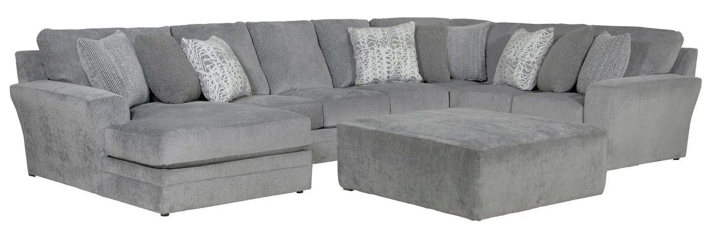 Glacier - Sectional With Cocktail Ottoman by Unique Piece Furniture