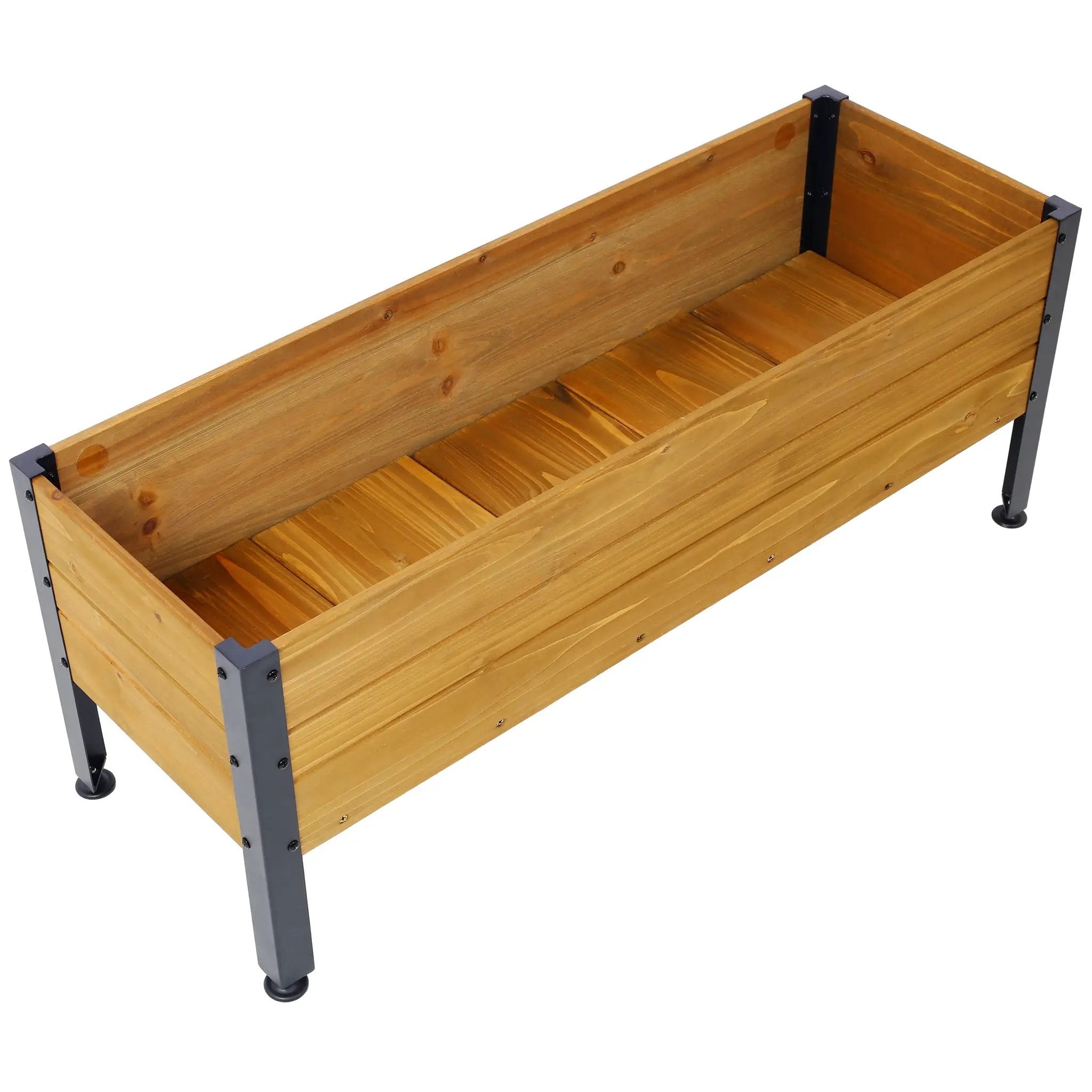 Wood Rectangular Garden Planter Box by HouseOfZazla