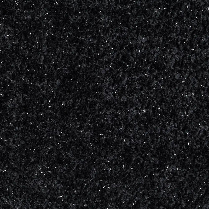 Lucifer - Sectional Sofa With 3 Pillows - Black Shimmer Chenille by Unique Piece Furniture