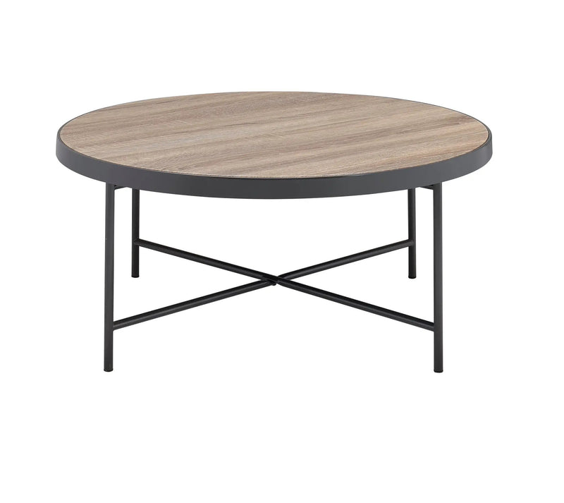 Bage Weathered Round Coffee Table by HouseOfZazla