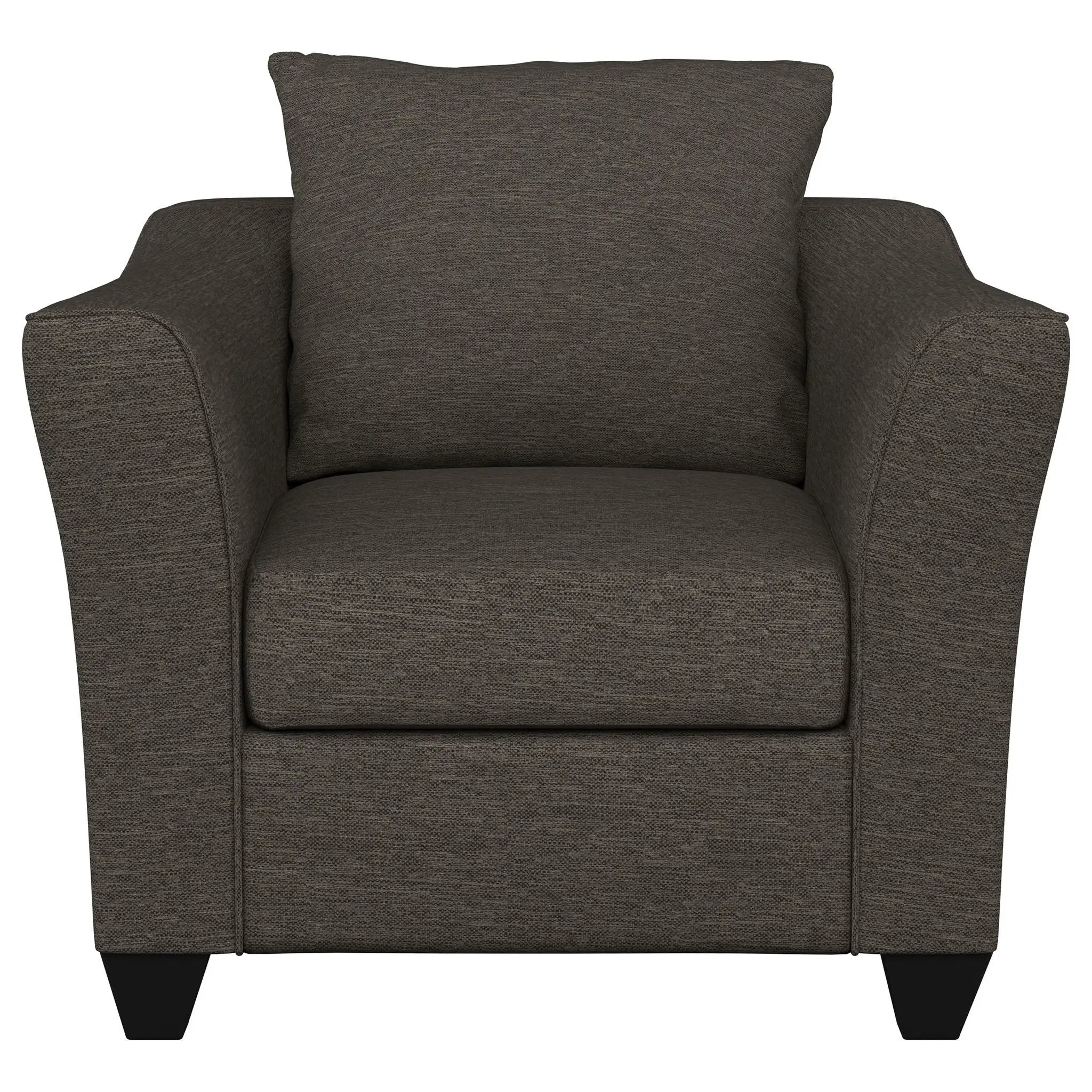 Salizar Upholstered Flared Arm Accent Chair Charcoal Grey by Unique Piece Furniture