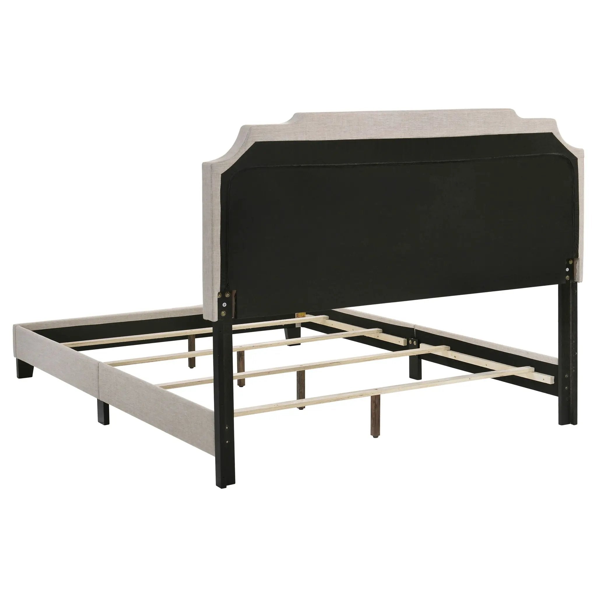 Tamarac Upholstered Full Panel Bed Beige by Unique Piece Furniture