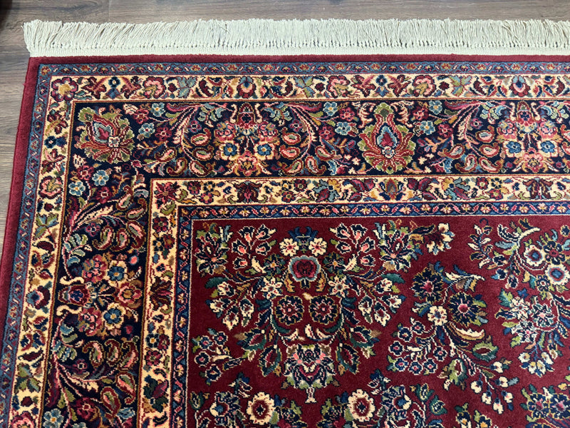 10x14 Karastan Rug Red Sarouk #785, Wool Original 700 Series by Jewel Rugs