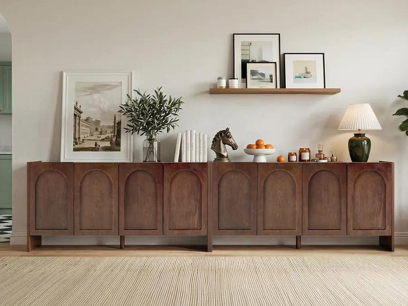 Mid-Century Modern 4-Door Credenza Sideboard by HouseOfZazla