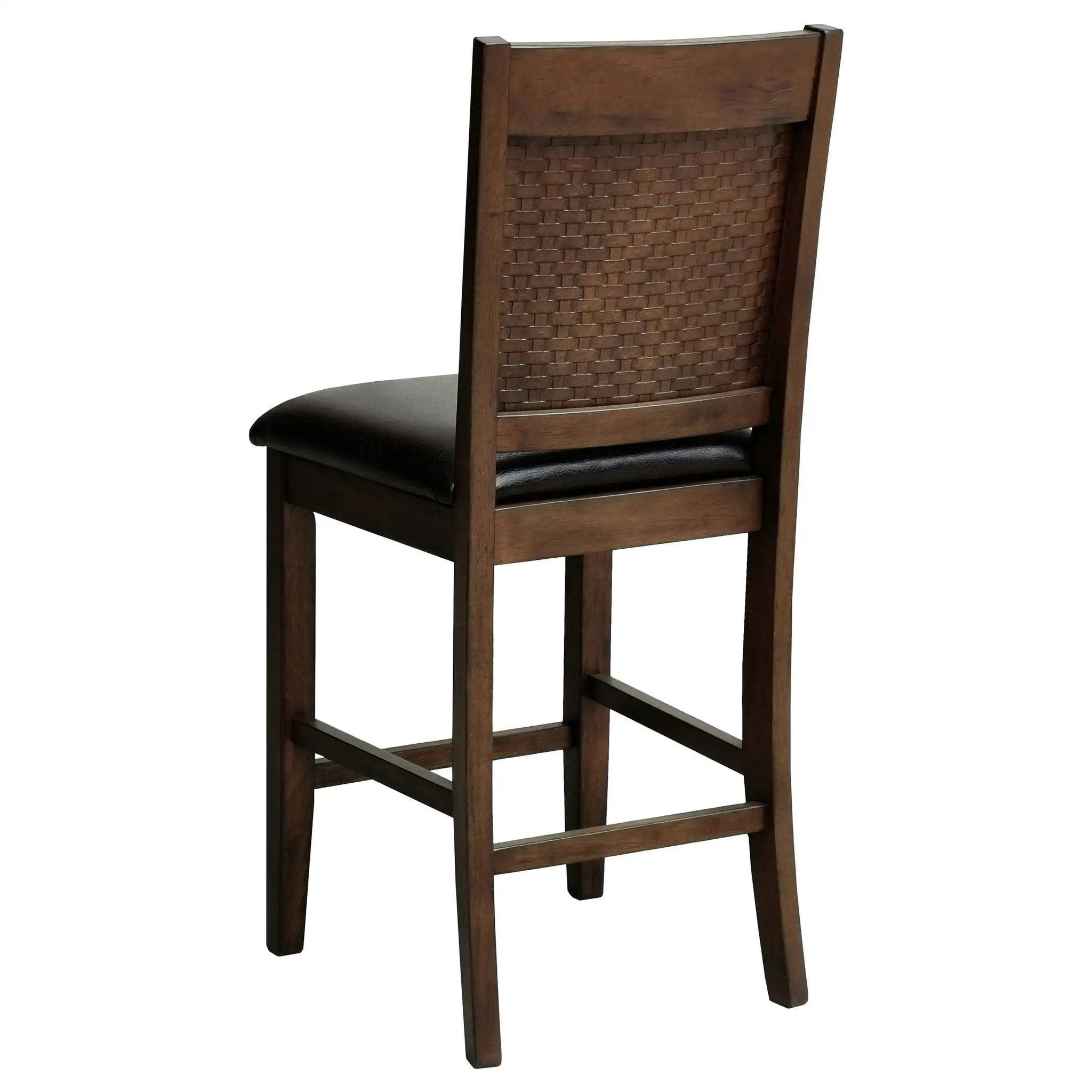 Dewey Upholstered Counter Chair Walnut (Set of 2) by Unique Piece Furniture