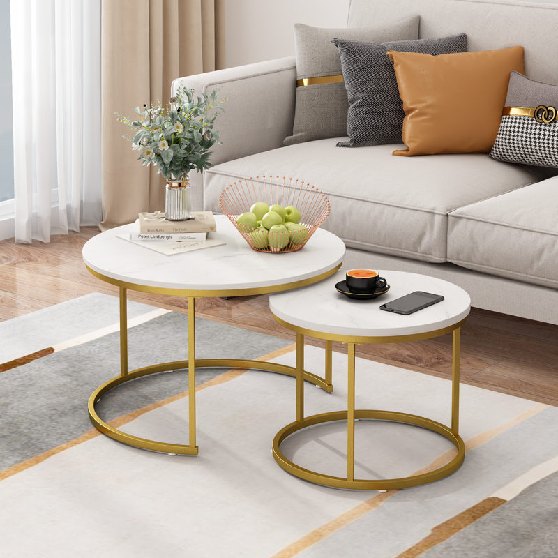 27.6in Nesting Coffee Table Set of 2 by HouseOfZazla