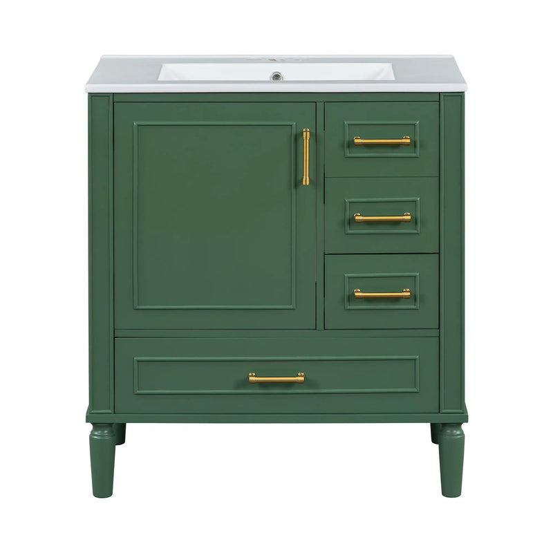 Traditional Bathroom Vanity Set With Soft Close Doors