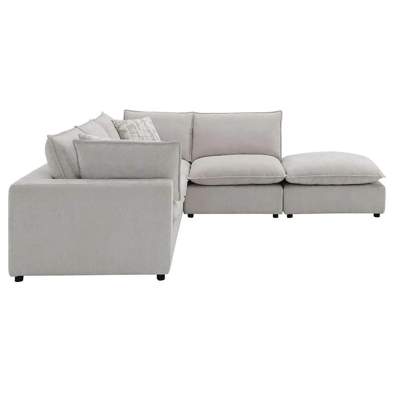 Marisa - Modular Armless Chair - Beige Boucle by Unique Piece Furniture