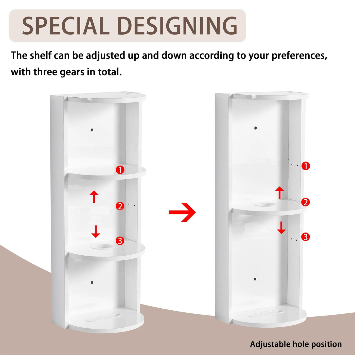 Bathroom Wall Mounted Storage Rack With Floating Design by HouseOfZazla