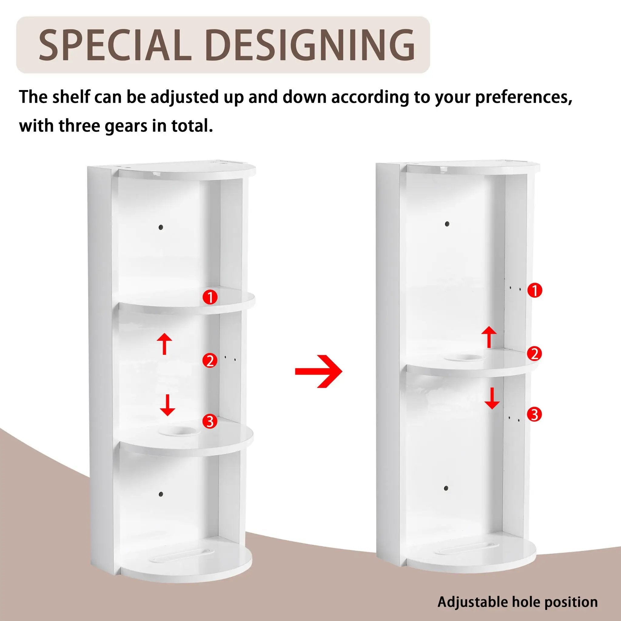 Bathroom Wall Mounted Storage Rack With Float Mounting Design by Unique Piece Furniture