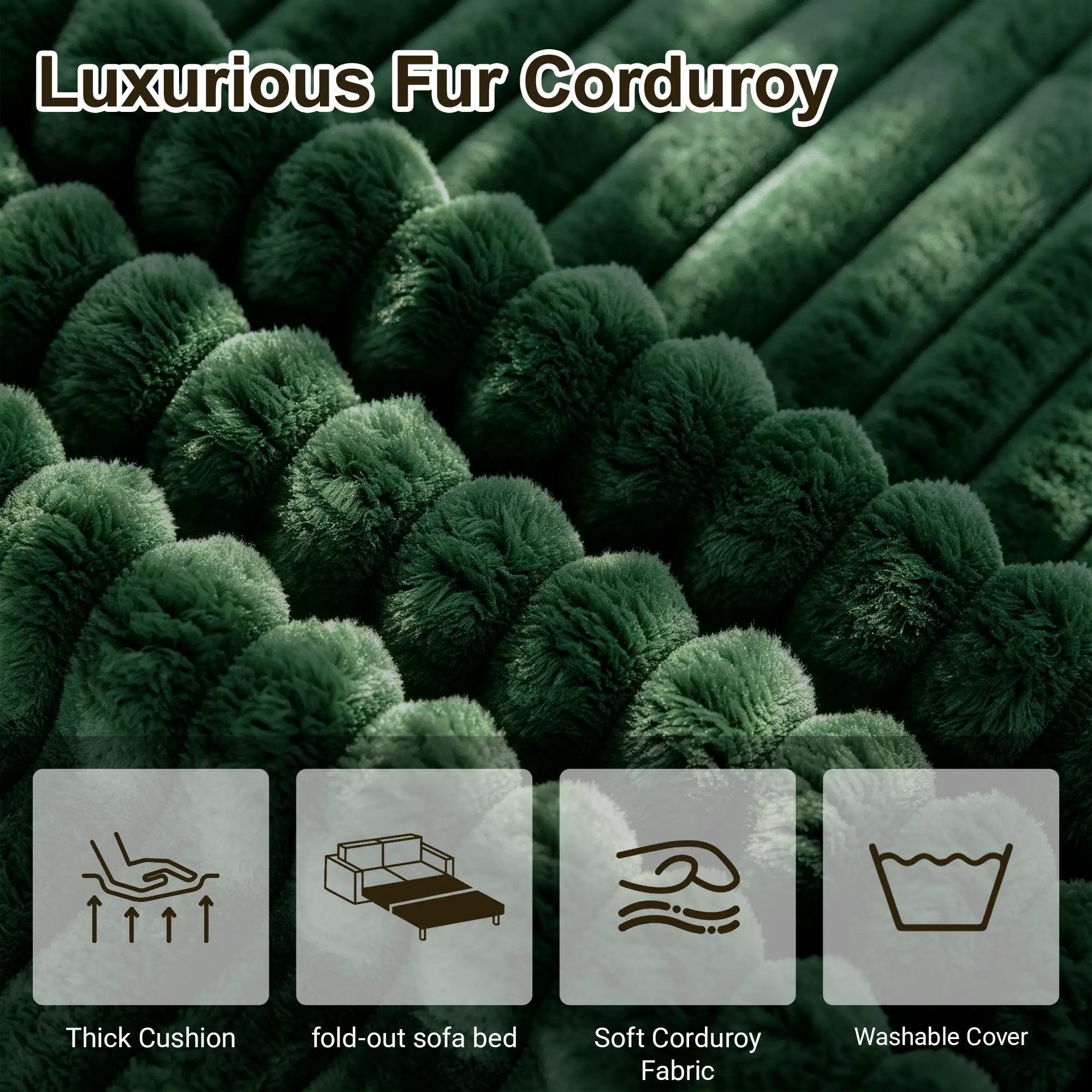 76 Inch Convertible Futon Sofa Bed by HouseOfZazla