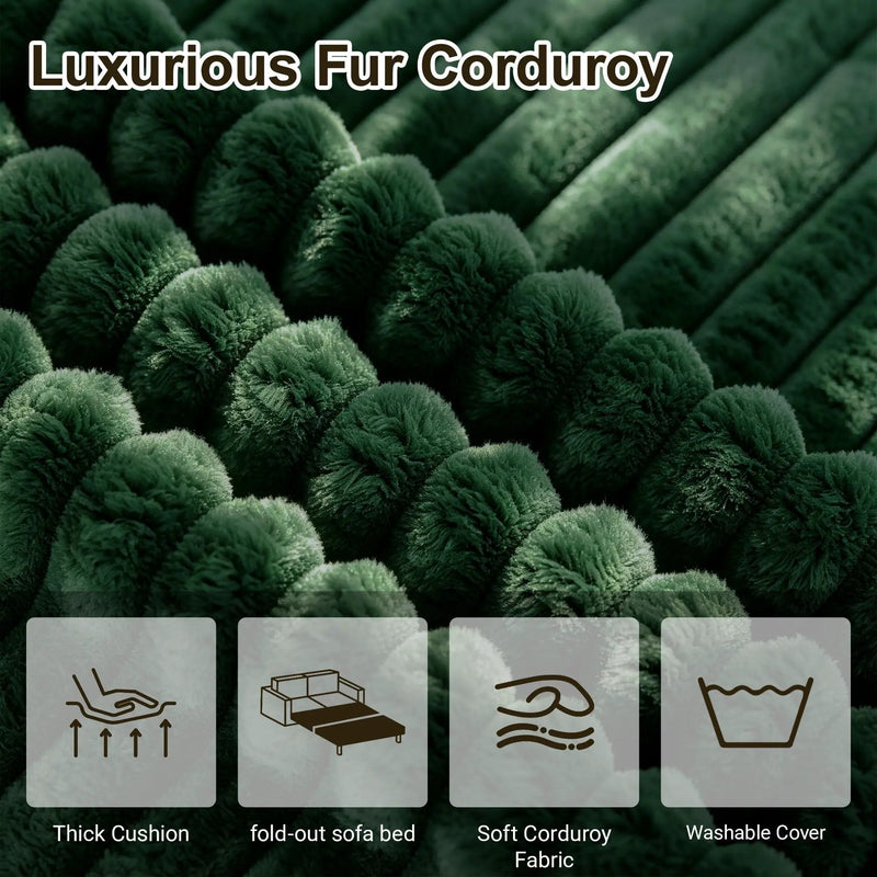 76 Inch Convertible Futon Sofa Bed by HouseOfZazla
