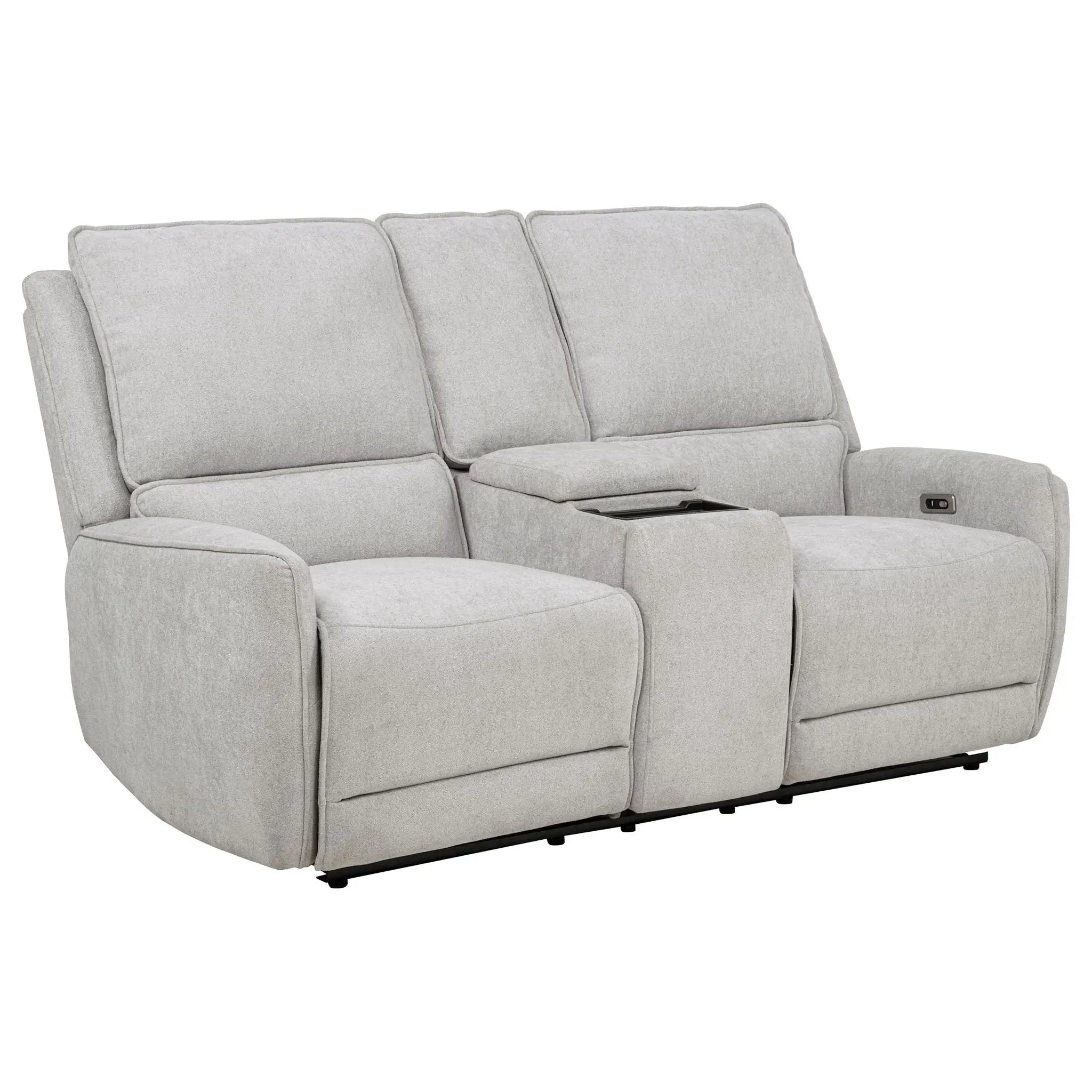 Sylmar 3-piece Chenille Power Reclining Sofa Set Dove Grey by Unique Piece Furniture