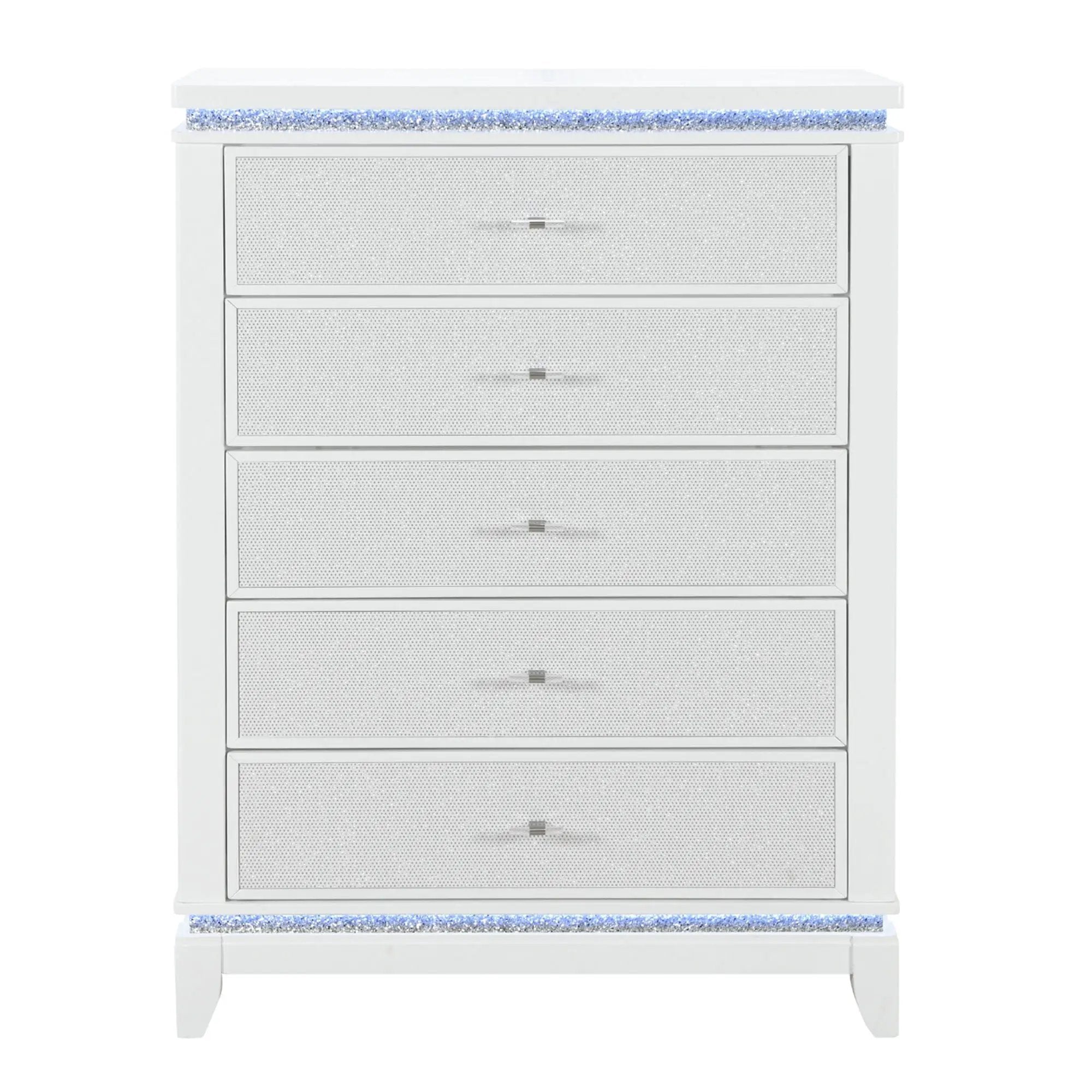 Adalid - Chest With LED Lighting - White by Unique Piece Furniture