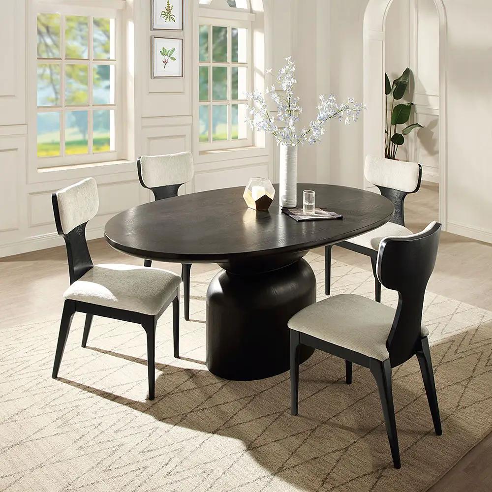 Marioly - Dining Table - Ash Black by Unique Piece Furniture