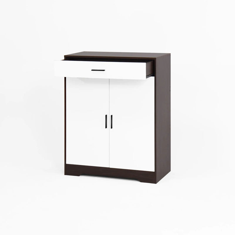 Freestanding Wooden Shoe Cabinet, 4 Tier Organizer With Drawer by HouseOfZazla